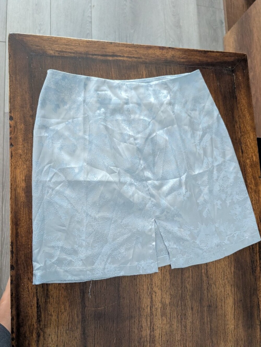 Lyaner Brand Size M Light Blue Floral Mini Skirt